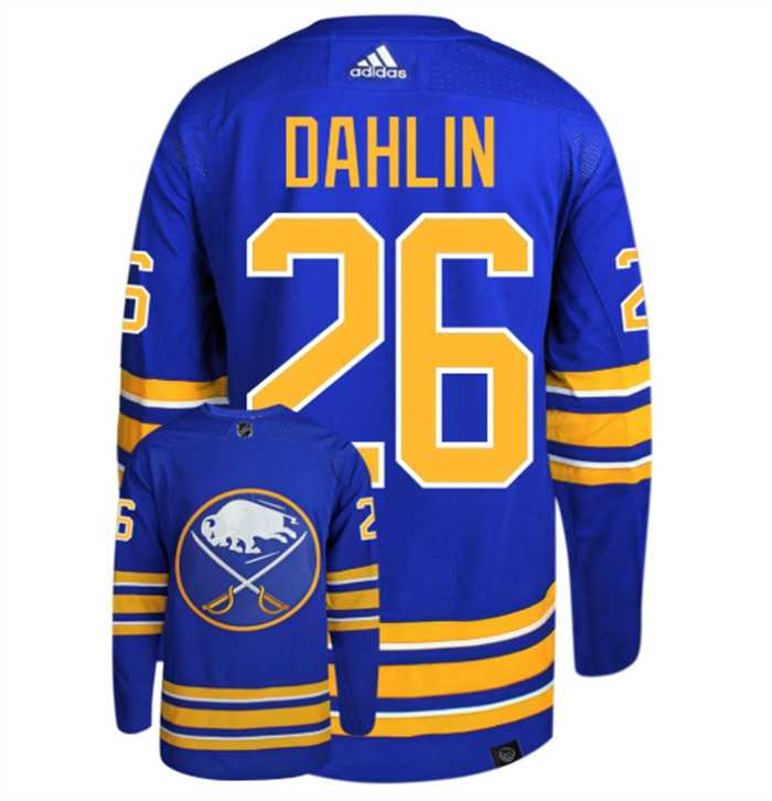 Men's Buffalo Sabres #26 Rasmus Dahlin Blue Stitched Jersey Dzhi